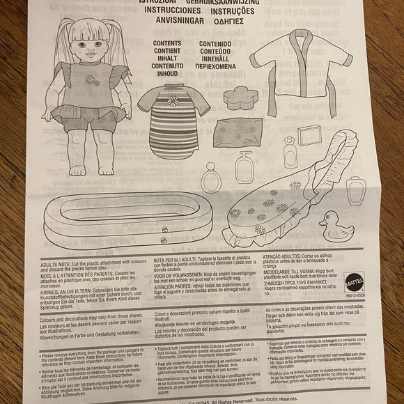 Vintage Mattel Cuddly Soft Kelly Doll From Bath to Bed sister of Barbie in box - Picture 15 of 16